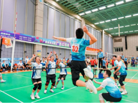 点点体育教职工代表队参加2025年全区高校教职工气排球比赛