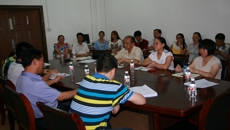 基础医学院迎接学校科技处领导指导项目申报工作