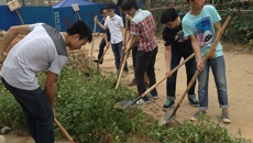 药学院志愿者赴邕宁区清洁乡村服务活动