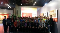 基础医学院党委组织党员参观”红旗飘飘——中国共产党党旗诞生历程珍贵档案展”