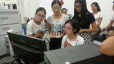 国庆假期间药学院进行实验室制备液相培训