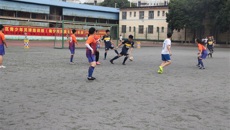 高职院刘竑清院长指导我院足球队训练