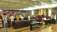 赛恩斯新医药学院空格键纯人声乐合唱团参加2017第十二届南宁青春艺术大赛荣获铜奖