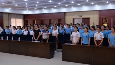 右江民族医学院“2+3”五年一贯制高职（护理专业）教育合作办学广西中医学校教学点 2017级新生开学典礼隆重举行