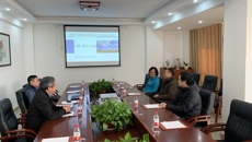 自治区教育厅科研处黄青云一行实地调研点点体育校企合作研发平台