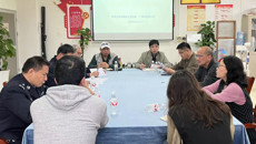 青秀公安分局经文保大队到点点体育座谈交流