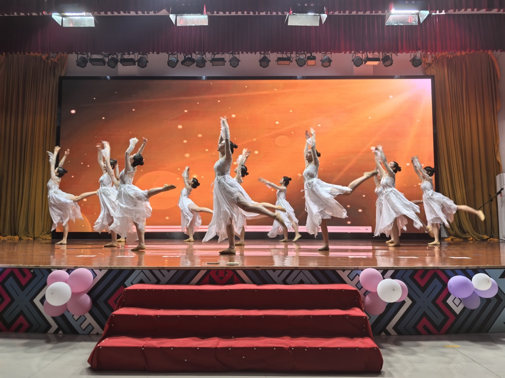 学校艺术团表演《追光的我们》