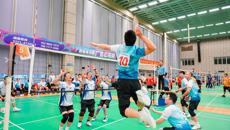 点点体育教职工代表队参加2025年全区高校教职工气排球比赛