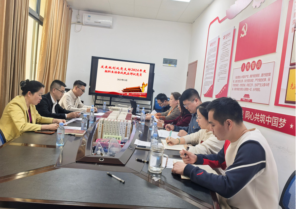 发展规划处党支部召开2024年度组织生活会暨民主评议党员